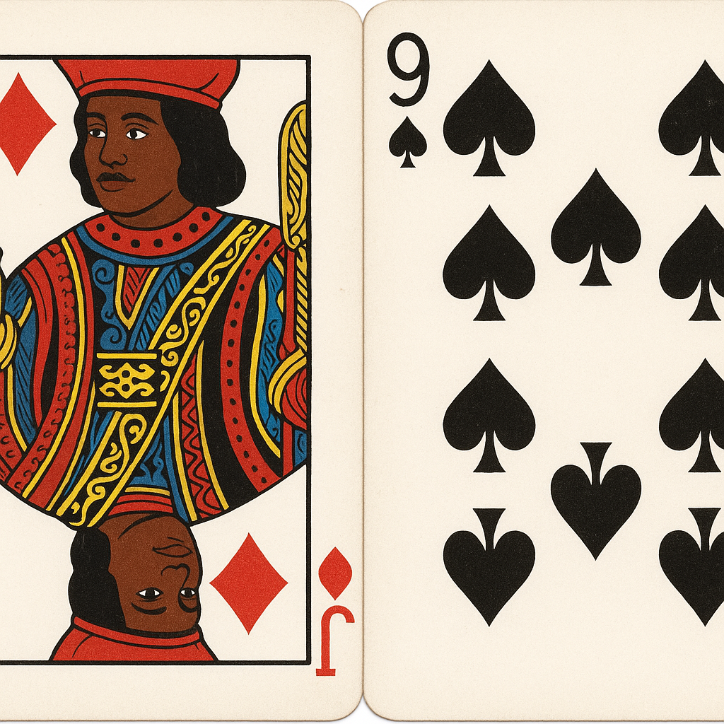 Jack of Diamond and ( of spades revosed